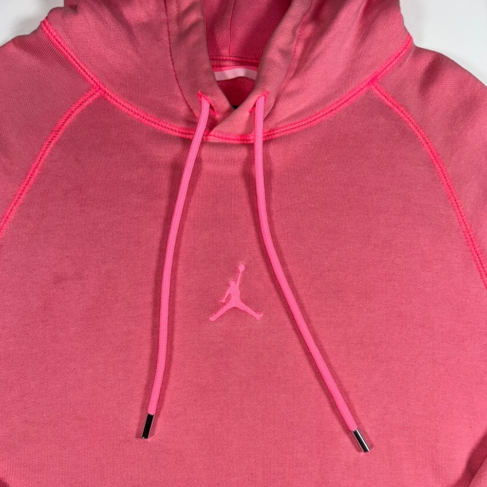 Jordan Wings Washed Fleece Hoodie Mens S Digital Pink Jumpman CD4567-602 - Picture 2 of 16